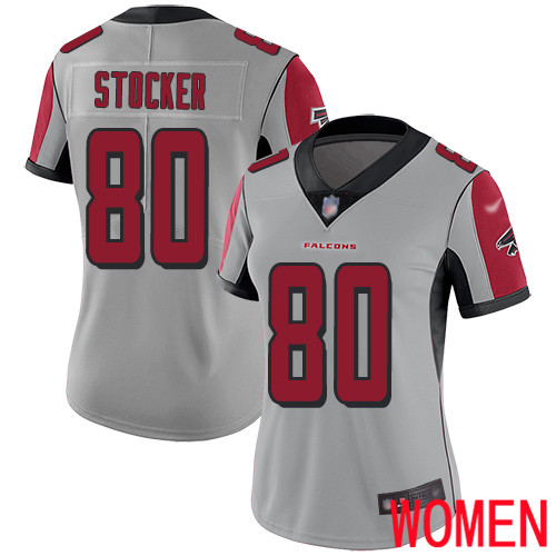 Atlanta Falcons Limited Silver Women Luke Stocker Jersey NFL Football #80 Inverted Legend->youth nfl jersey->Youth Jersey